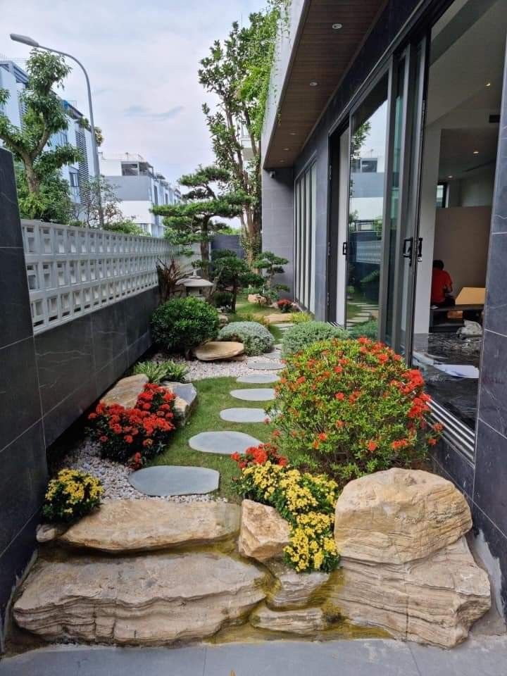 Sân vườn nhật bản sau nhà - zion's